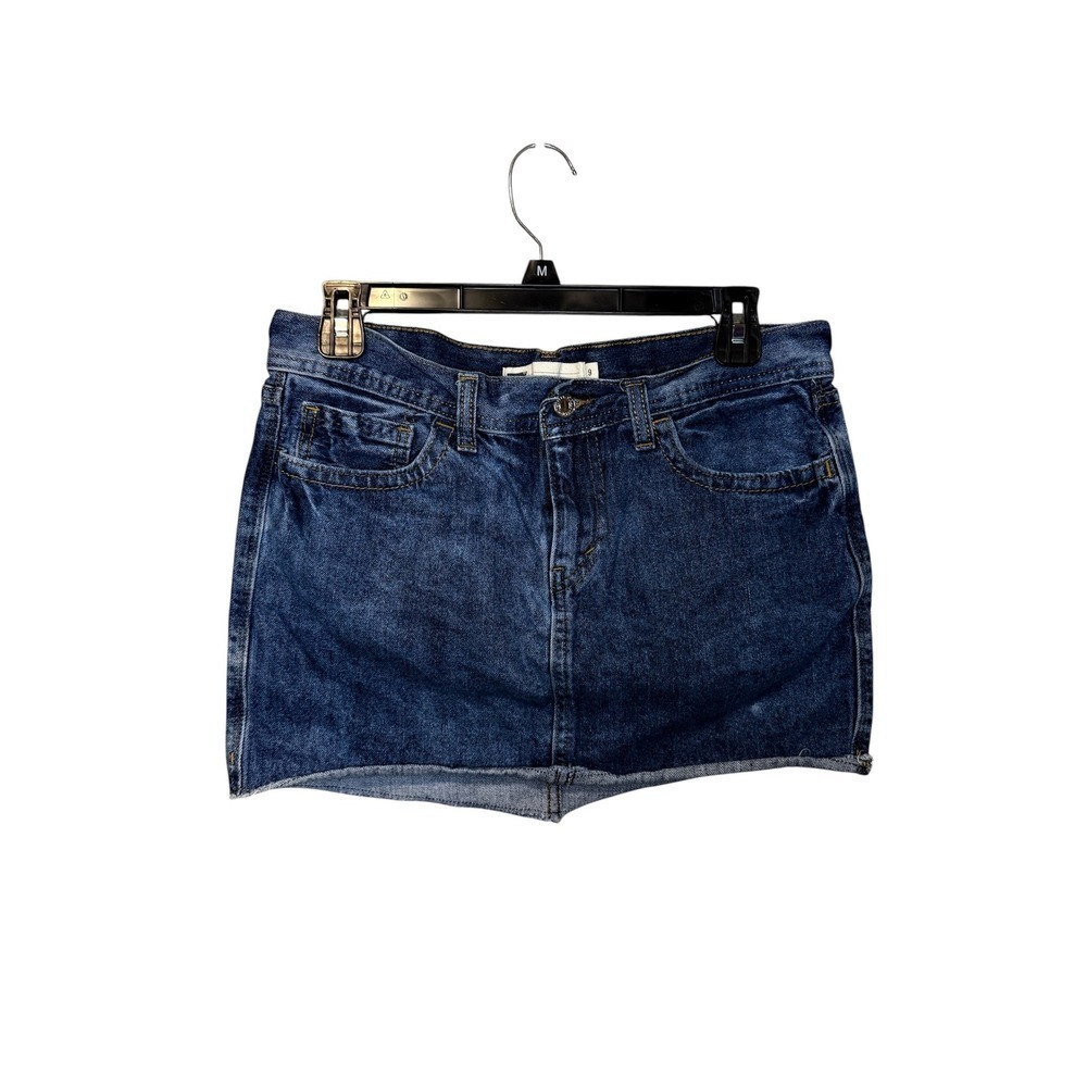 Levi's Denim Mini Skirt Acid Wash Blue Jean Skirt Women's Size 9